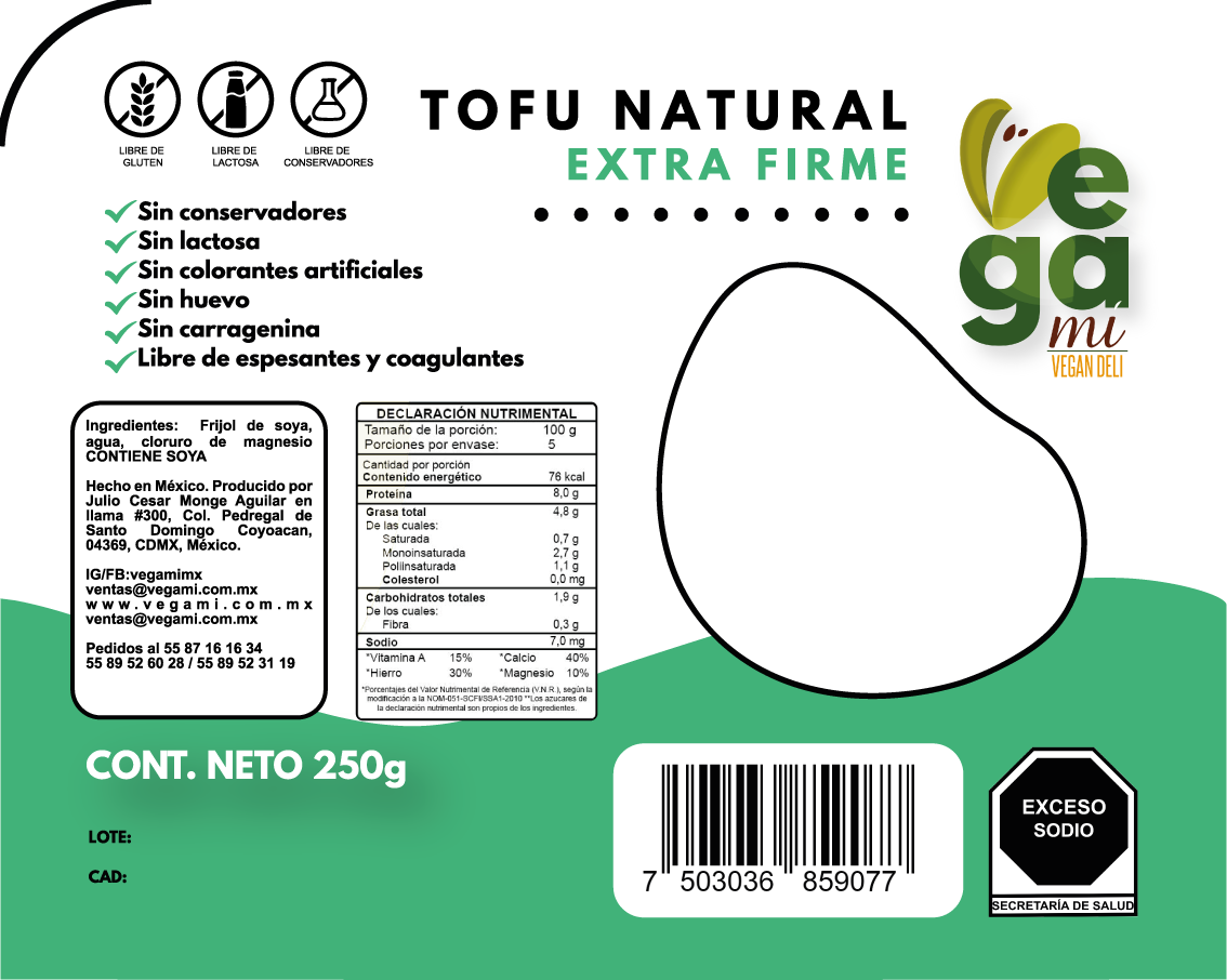 Tofu Natural extra firme